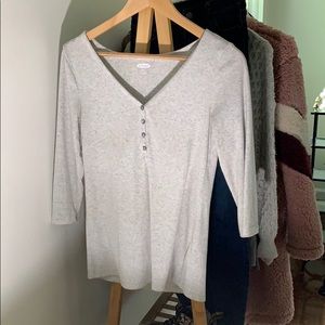 Gray Mid Sleeve Shirt
